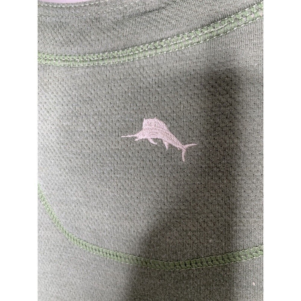 Tommy Bahama Sweater Mens XL Green Tan Reversible Pullover Long Sleeve Sweater - Picture 8 of 9